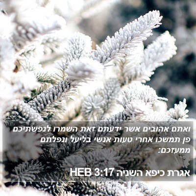 אגרת כיפא השניה 3:17 HEB Bible Verse Image