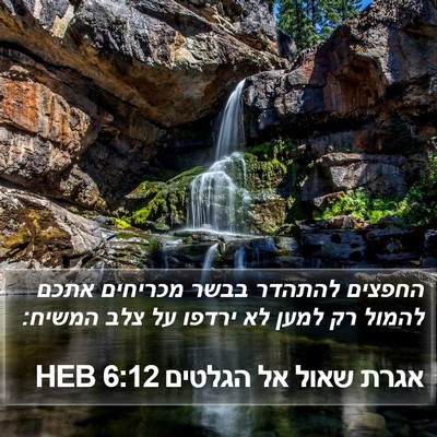 אגרת שאול אל הגלטים 6:12 HEB Bible Verse Image