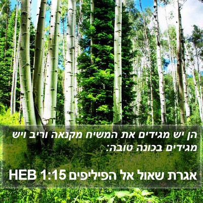 אגרת שאול אל הפיליפים 1:15 HEB Bible Verse Image