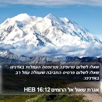 אגרת שאול אל הרומים 16:12 HEB Bible Verse Image