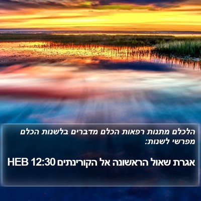 אגרת שאול הראשונה אל הקורינתים 12:30 HEB Bible Verse Image