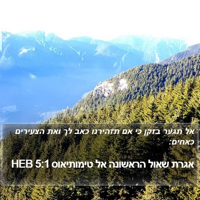 אגרת שאול הראשונה אל טימותיאוס 5:1 HEB Bible Verse Image