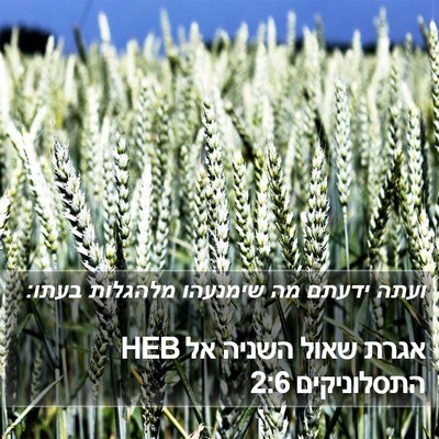 אגרת שאול השניה אל התסלוניקים 2:6 HEB Bible Verse Image