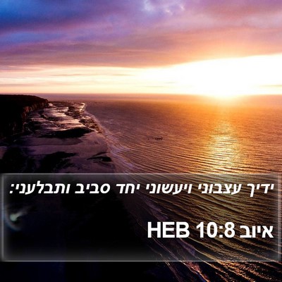 איוב 10:8 HEB Bible Verse Image