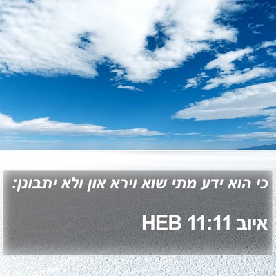 איוב 11:11 HEB Bible Verse Image