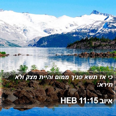 איוב 11:15 HEB Bible Verse Image