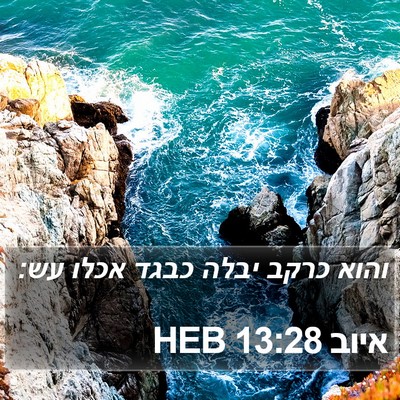 איוב 13:28 HEB Bible Verse Image