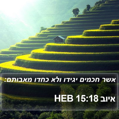 איוב 15:18 HEB Bible Verse Image