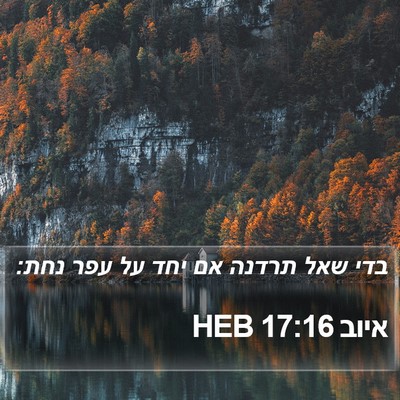 איוב 17:16 HEB Bible Verse Image