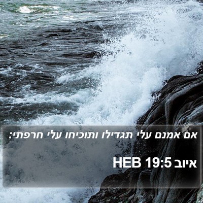 איוב 19:5 HEB Bible Verse Image
