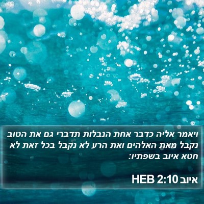 איוב 2:10 HEB Bible Verse Image