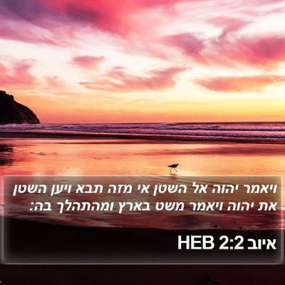 איוב 2:2 HEB Bible Verse Image