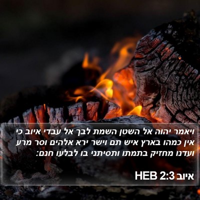איוב 2:3 HEB Bible Verse Image