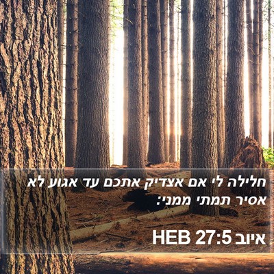 איוב 27:5 HEB Bible Verse Image