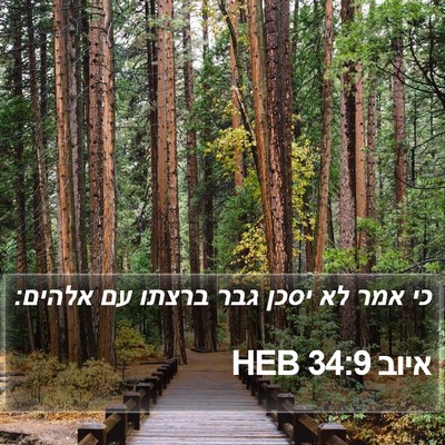 איוב 34:9 HEB Bible Verse Image