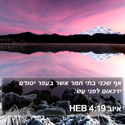 איוב 4:19 HEB Bible Verse Image
