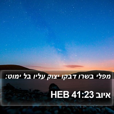 איוב 41:23 HEB Bible Verse Image