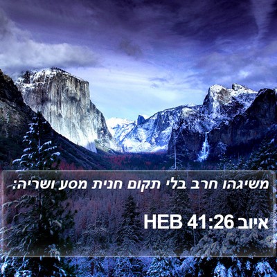 איוב 41:26 HEB Bible Verse Image