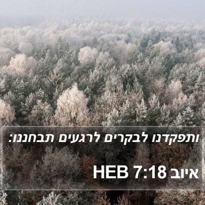 איוב 7:18 HEB Bible Verse Image