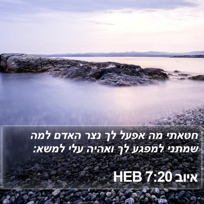 איוב 7:20 HEB Bible Verse Image