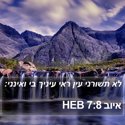 איוב 7:8 HEB Bible Verse Image