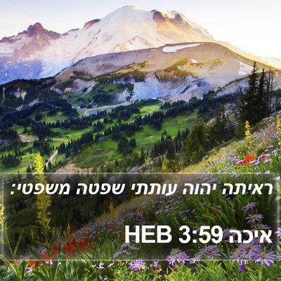 איכה 3:59 HEB Bible Verse Image