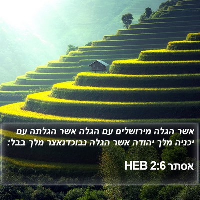 אסתר 2:6 HEB Bible Verse Image