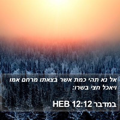 במדבר 12:12 HEB Bible Verse Image
