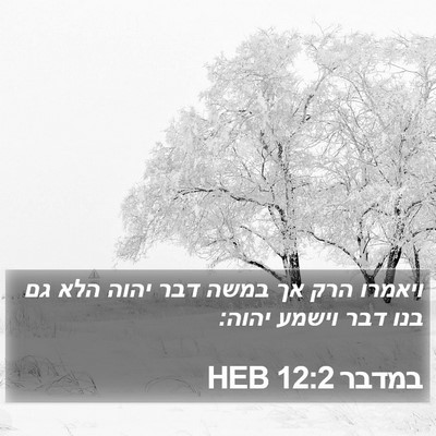 במדבר 12:2 HEB Bible Verse Image