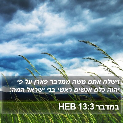 במדבר 13:3 HEB Bible Verse Image