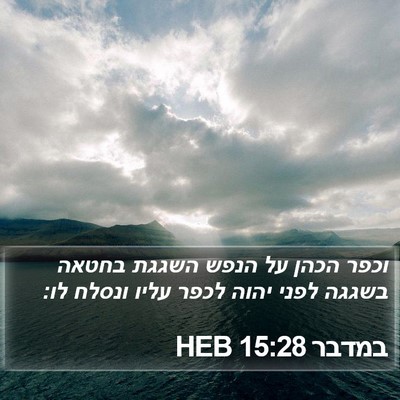 במדבר 15:28 HEB Bible Verse Image