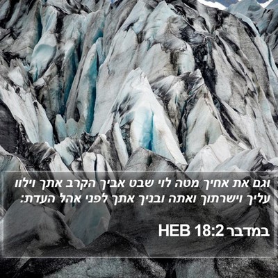 במדבר 18:2 HEB Bible Verse Image
