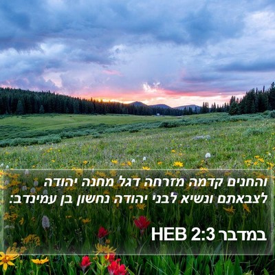במדבר 2:3 HEB Bible Verse Image