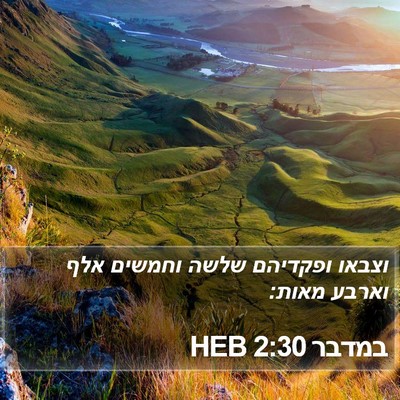 במדבר 2:30 HEB Bible Verse Image