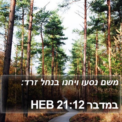 במדבר 21:12 HEB Bible Verse Image