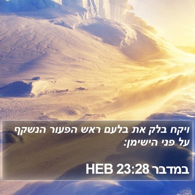 במדבר 23:28 HEB Bible Verse Image