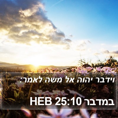 במדבר 25:10 HEB Bible Verse Image