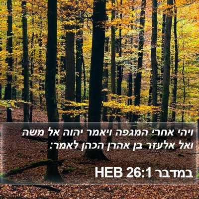 במדבר 26:1 HEB Bible Verse Image