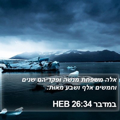במדבר 26:34 HEB Bible Verse Image