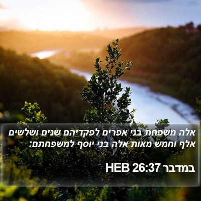במדבר 26:37 HEB Bible Verse Image