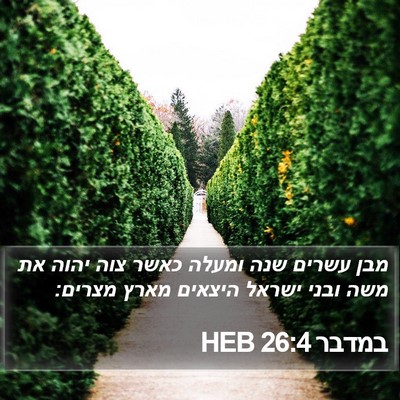 במדבר 26:4 HEB Bible Verse Image