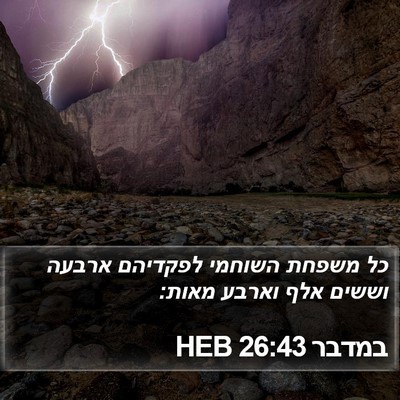 במדבר 26:43 HEB Bible Verse Image
