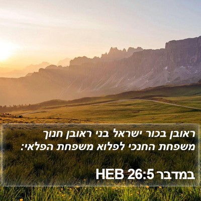 במדבר 26:5 HEB Bible Verse Image