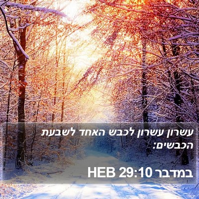 במדבר 29:10 HEB Bible Verse Image