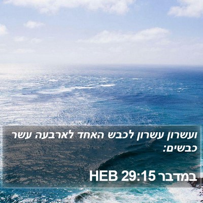 במדבר 29:15 HEB Bible Verse Image