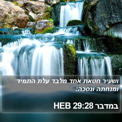 במדבר 29:28 HEB Bible Verse Image