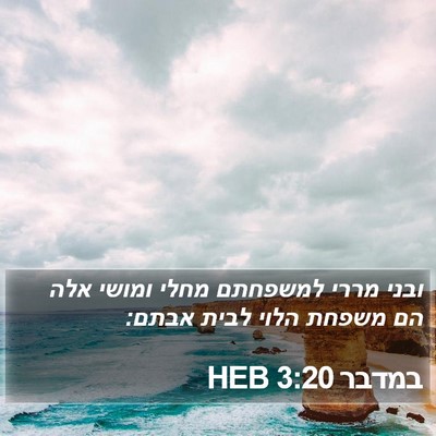 במדבר 3:20 HEB Bible Verse Image