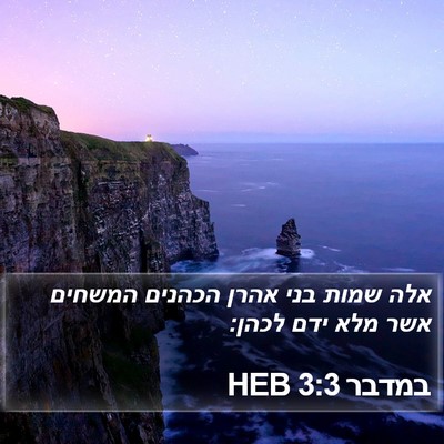 במדבר 3:3 HEB Bible Verse Image