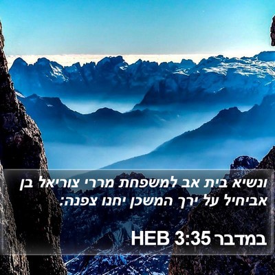 במדבר 3:35 HEB Bible Verse Image