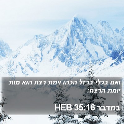 במדבר 35:16 HEB Bible Verse Image